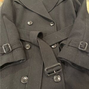 Burberry Black Double-Breasted Coat